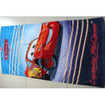 velour printed beach towel